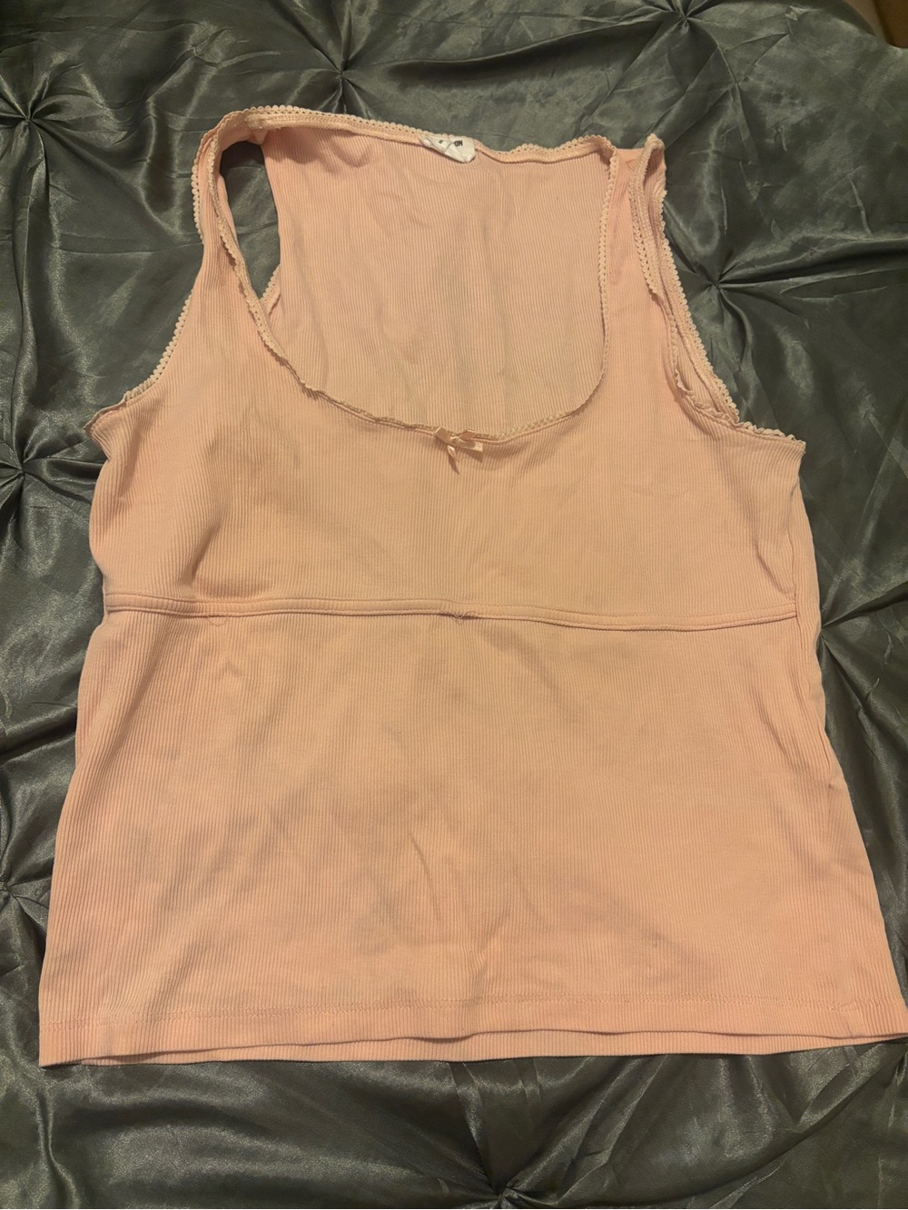 Cotton On Blush Pink Ribbed Tank